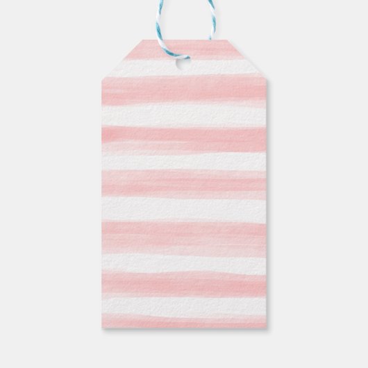 Reis Droomvanger Blush Navy Bloem Baby Shower Cadeaulabel (Achterkant)