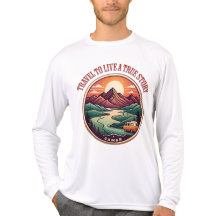 Reis echt verhaal T-shirt - geen nep reizen badge