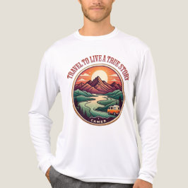 Reis echt verhaal T-shirt - geen nep reizen badge