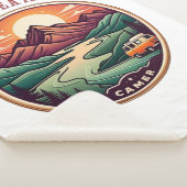 Reis echt verhaal T-shirt - geen nep reizen badge Sherpa Deken (3/4)