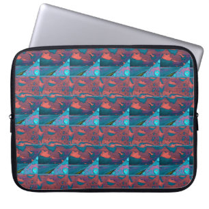 Reis, een Abstract patroon Laptop Sleeve