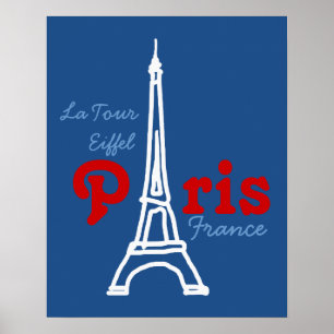 Reis Eiffel Tower Paris Poster