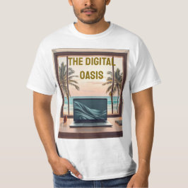 Reis- en werkstrandzicht laptoptas t-shirt