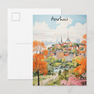 Reis Esthetische Schilderkunst Stad Aarhus Denemar Briefkaart