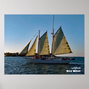 Reis Florida - Key West Sunset Sailboat Cruise Poster
