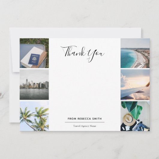 Reis foto's Dank u Bedankkaart (Voorkant)