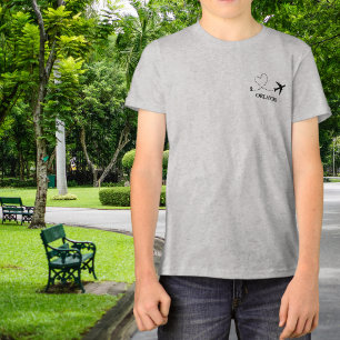 Reis Gezinsvakantie Vliegtuig & Aangepaste Locatie Tri-Blend Shirt
