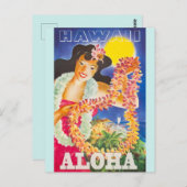  reis Hawaii Briefkaart (Voorkant / Achterkant)