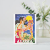  reis Hawaii Briefkaart (Staand voorkant)