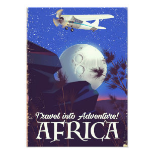 Reis in avontuur! Afrika Foto Afdruk