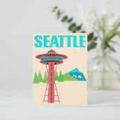 Reis in Seattle Washington Briefkaart (Staand voorkant)