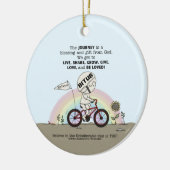 Reis is een cadeau keramisch ornament (Links)