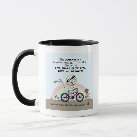 Reis is een geschenk mok (Links)