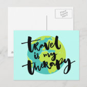 Reis is mijn Therapie Briefkaart (Voorkant / Achterkant)