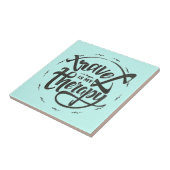 Reis is mijn therapie tegeltje (Zijkant)