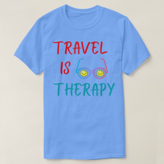 Reis is Therapie T-shirt (Design voorkant)