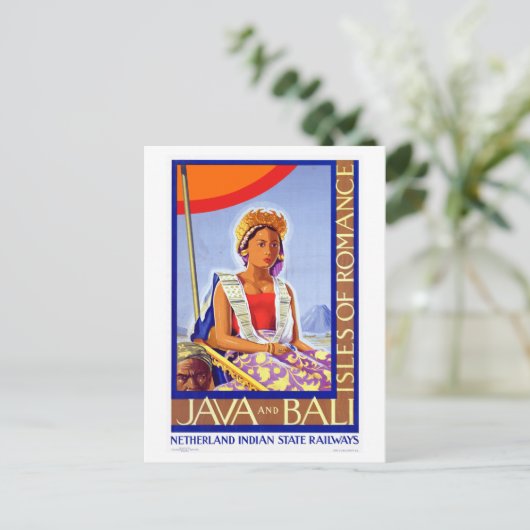 reis Java Bali Indonesia Briefkaart (Staand voorkant)