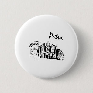 Reis Jordanië Amman Petra Dode Zee Gezinsvakantie Ronde Button 5,7 Cm