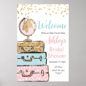 Reis Koffer Welkom Teken Poster (Voorkant)