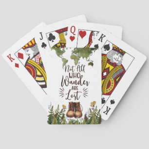 Reis Kunst Niet Allemaal Die Dwalen Zijn Verloren Pokerkaarten