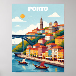 Reis Kunst Porto Portugal Oude Stijl Poster