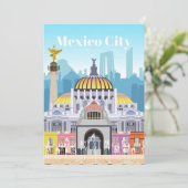 Reis Kunst Reizen naar Mexico Stad Kaart (Staand voorkant)