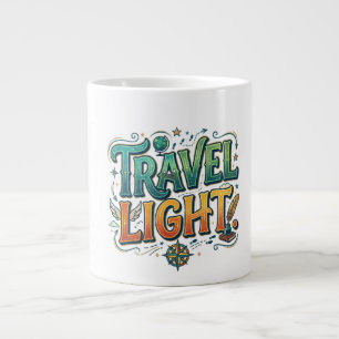 Reis Licht – Minimalistisch Avontuur Grafisch T-Sh Extra Grote Beker