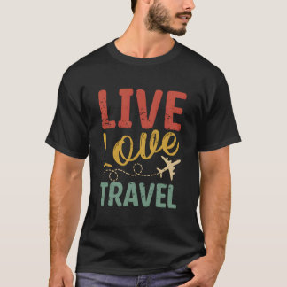 Reis Liefde Vliegtuig Reizen Reiziger T-shirt