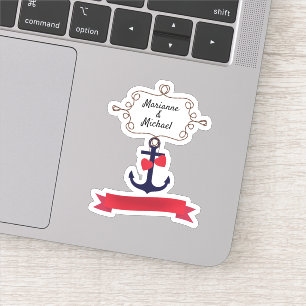 Reis lijst zeemaand zee Ankertouw Ri Sticker