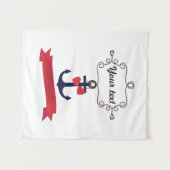 Reis lijst zeemaand zee Ankertouw Ri Wandkleed (Voorkant (horizontaal))