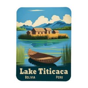Reis meer Titicaca Zuid-Amerika Natuurbeeld Magneet