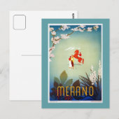 reis Merano Meran Italiaans Briefkaart (Voorkant / Achterkant)