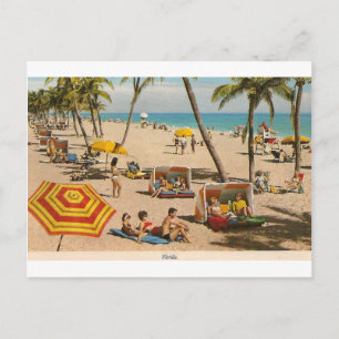  reis met de bus van Retro Florida Briefkaart