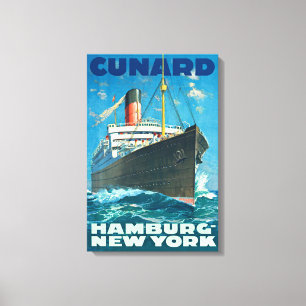 REIS MET EEN OCEAANSTOMER UIT HET VERLEDEN CANVAS AFDRUK