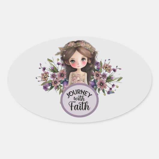 Reis met Faith Girl Sticker (Voorkant)
