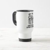 Reis mok - Grumpy Turtle Coffee Companion (Voorkant links)