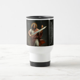 Reis mok met Jezus Christus keert terug met een zw