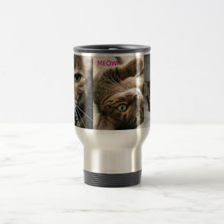 Reis mok met Meow Bengaalse Kat