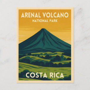 Reis naar Arenal-vulkaan Costa Rica Landschap in v Briefkaart