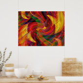 Reis naar Bedlam Poster (Keuken)