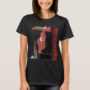 Reis naar British Columbia Totempaal Rood T-shirt