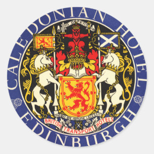 Reis naar Caledonian Hotel Edinburgh Schotland uit Ronde Sticker