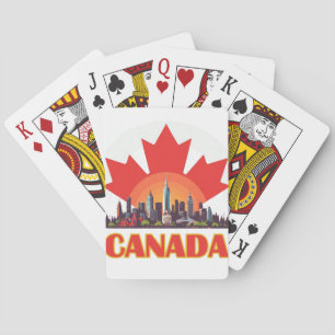 Reis naar Canada Aandenken Voor Bestemming Pokerkaarten