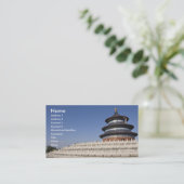 Reis naar China Visitekaartje (Staand voorkant)