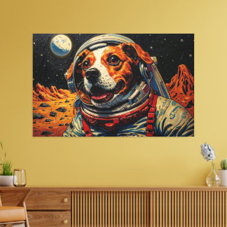 REIS NAAR DE HONDSTER 16 CANVAS AFDRUK