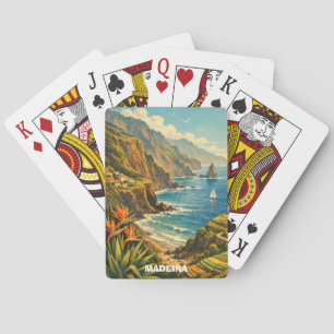Reis naar de kustkliffen van het oude Madeira Port Pokerkaarten
