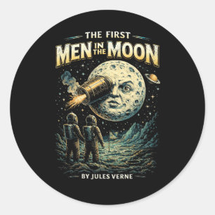 Reis naar de Maan Ronde Sticker