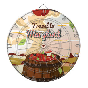 Reis naar de reisposter Maryland Dartbord
