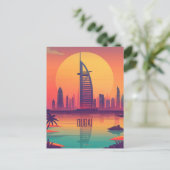 Reis naar Dubai Briefkaart (Staand voorkant)