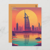 Reis naar Dubai Briefkaart (Voorkant / Achterkant)